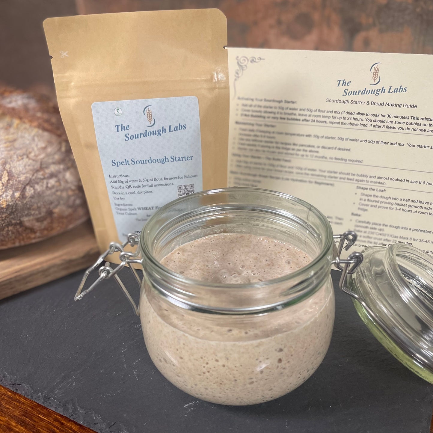 Spelt Sourdough Starter 50 g - Made with Organic Spelt Flour