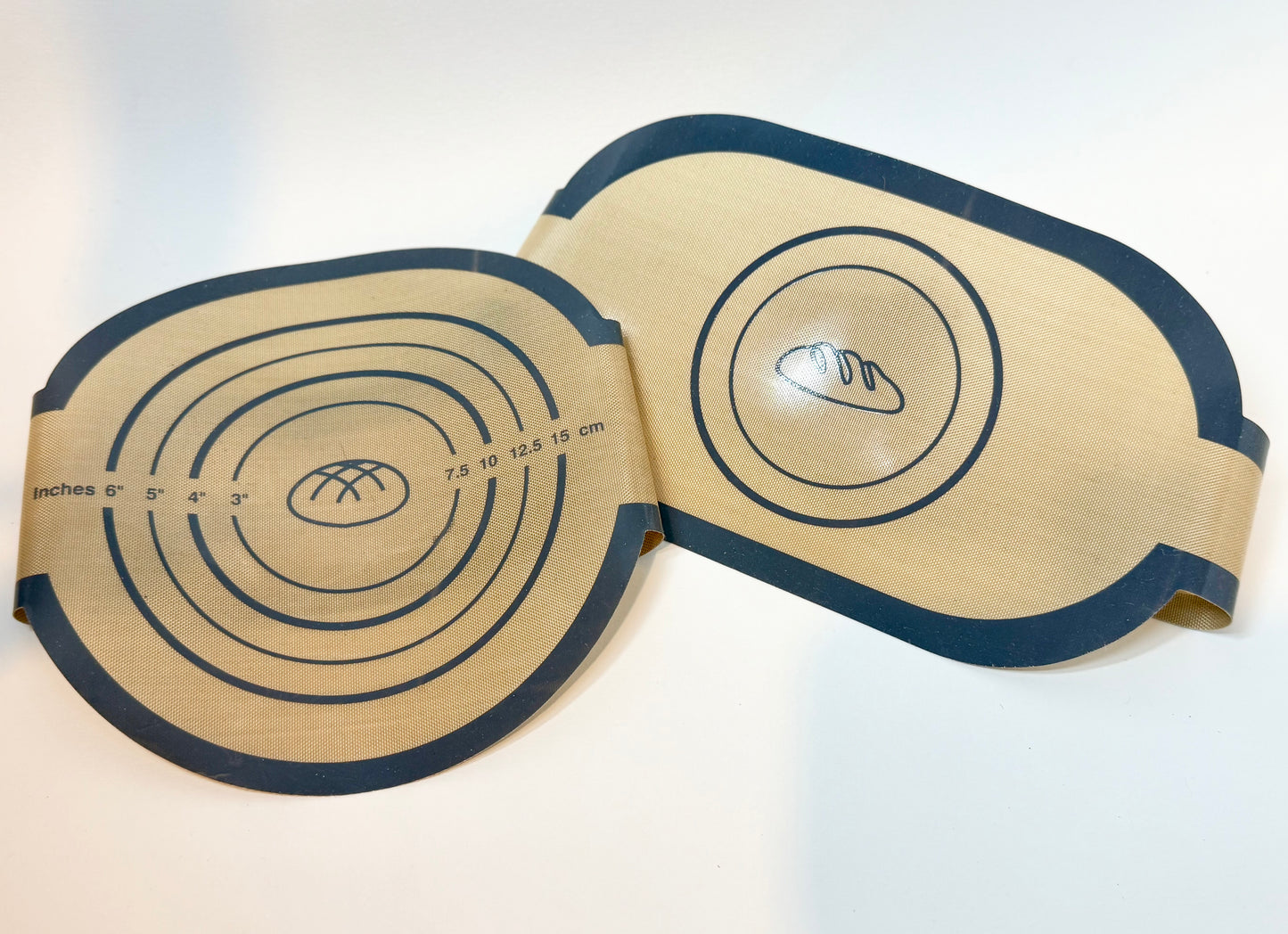 Pair of Round and Oval Silicone Bread Slings