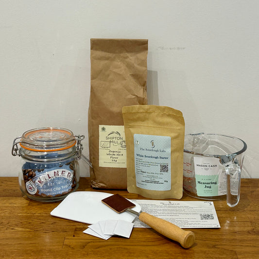 White Essentials Sourdough Starter & Baking Kit - Includes Starter and Organic Flour