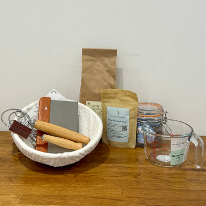 White Premium Sourdough Starter & Baking Kit - Includes Starter and Organic Flour
