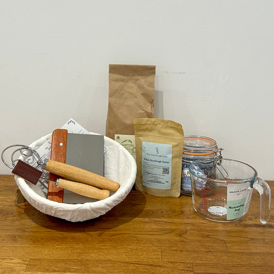 White Premium Sourdough Starter & Baking Kit - Includes Starter and Organic Flour