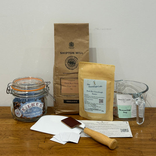 Dark Rye Essentials Sourdough Starter & Baking Kit - Includes Starter and Organic Flour