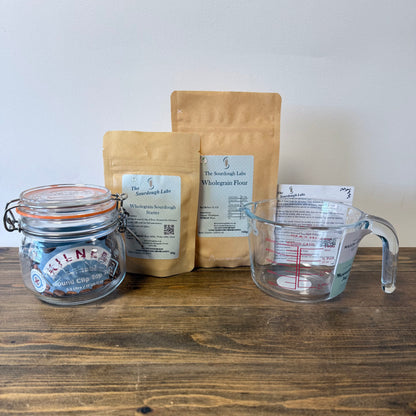 Wholegrain Sourdough Starter Kit - Made with Organic Wholegrain Flour