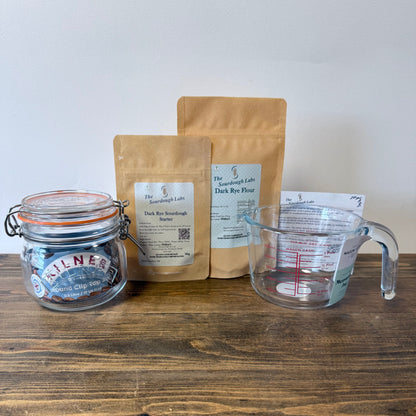 Dark Rye Sourdough Starter Kit - Made with Organic Dark Rye Flour