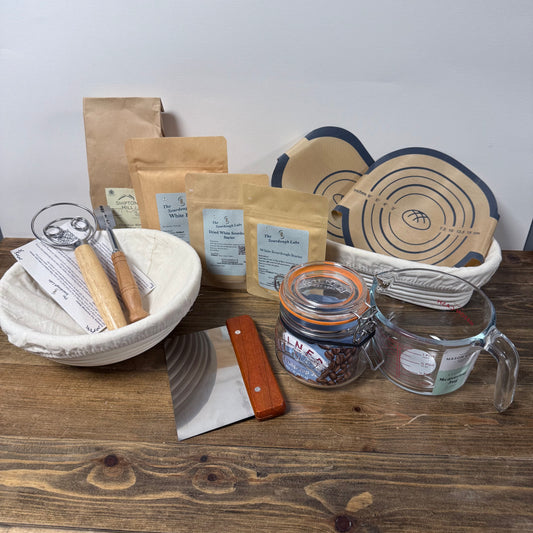 Deluxe Sourdough Starter & Baking Kit - Includes Starter and Organic Flour