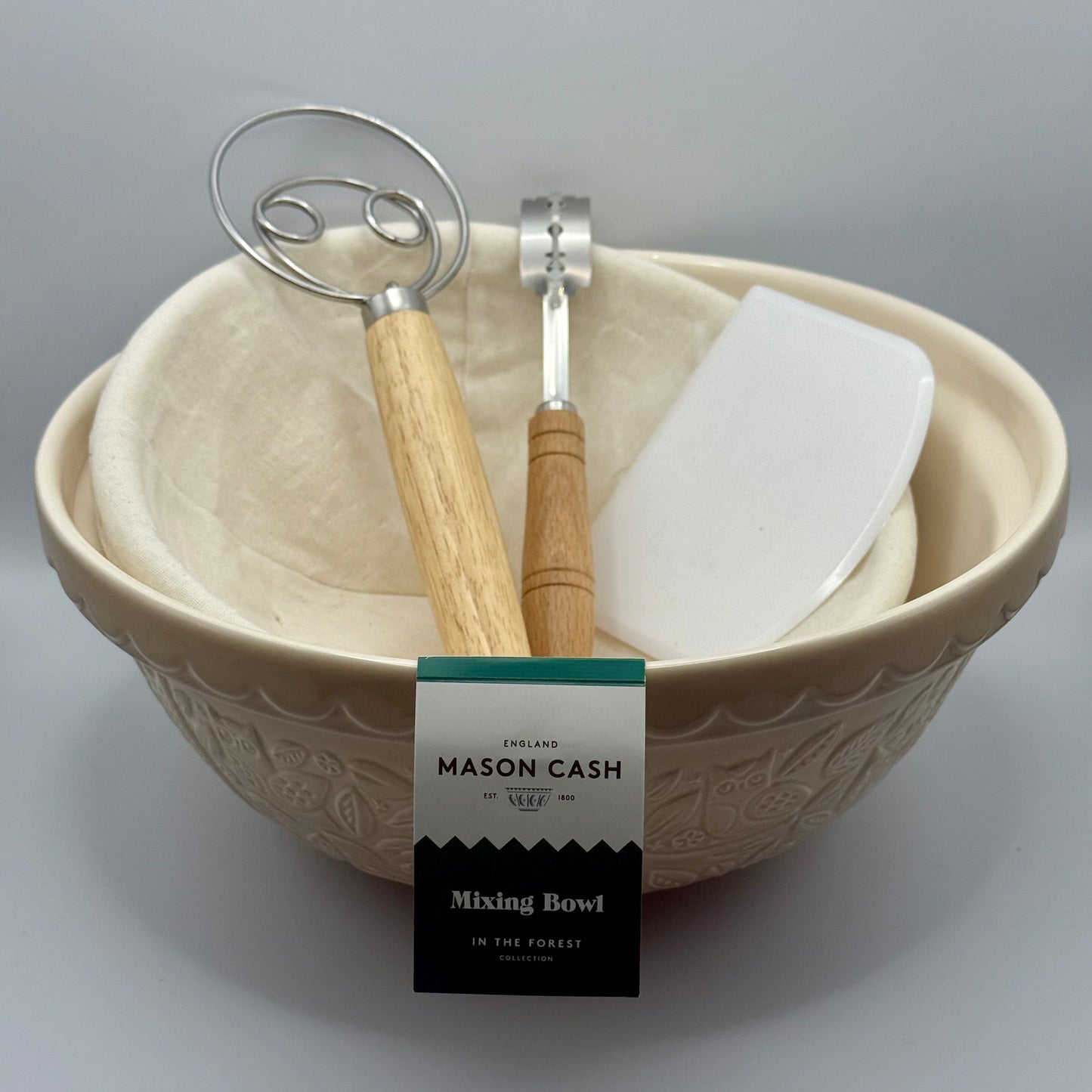 Sourdough Tool Kit - With Optional Banneton and Mason Cash Mixing Bowl