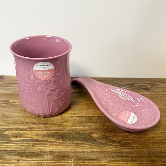 Mason Cash In the Meadow Matching Utensil Holder and Spoon Rest