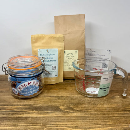 Wholegrain Sourdough Starter Kit - Made with Organic Wholegrain Flour