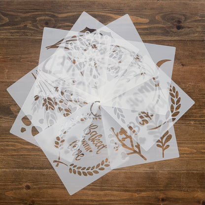 Set of 9 Bread Stencils