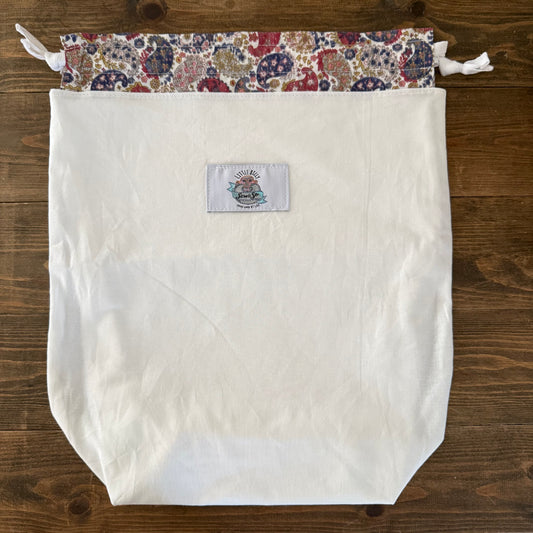 Paisley Trim Bread Bag